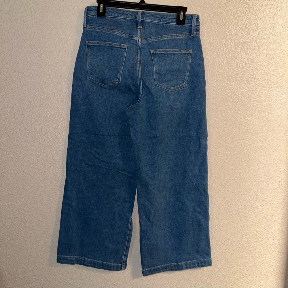 Highest Rise Wide Leg crop  Universal Thread Blue Ankle Jeans - Picture 5 of 6